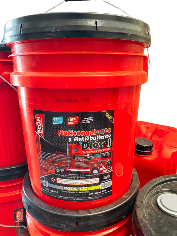 Refrigerante para motores diesel 19 lt AL 50% LISTO PARA USAR