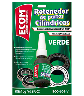 RETENEDOR DE P. CILINDRICAS ALTA RESISTENCIA VERDE 10 grs