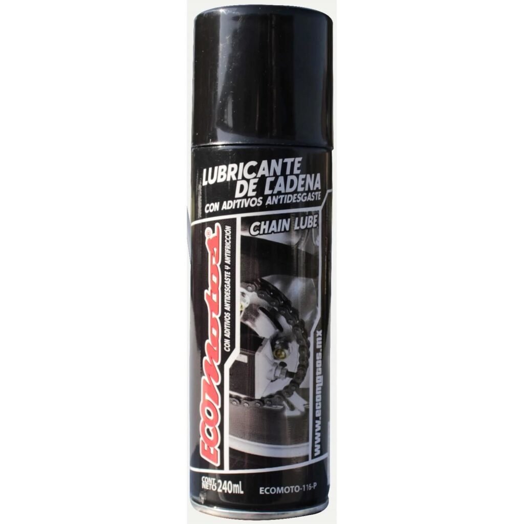 Lubricante de Cadena de Moto 450 ml ECOMOTO – Antidesgaste y Protección Duradera | Guatemala